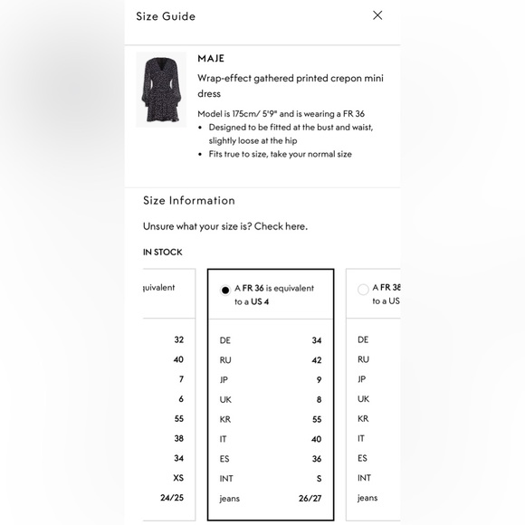 NWT Maje Wrap-effect Mini Dress - Picture 6 of 6